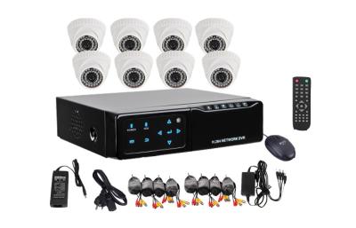 China HD surveillance camera system with 8 cameras , NTSC / PAL Video System for sale