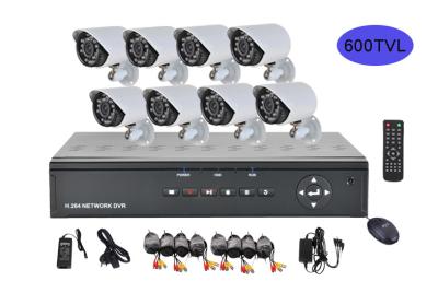 China Oudoor/Binnen 8 Cameraveiligheidssysteem, IP de Uitrusting DVR van kabeltelevisie van het Cameranetwerk Te koop