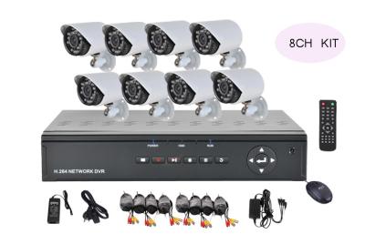 China Oudoor / Indoor 8 Camera Security System for sale