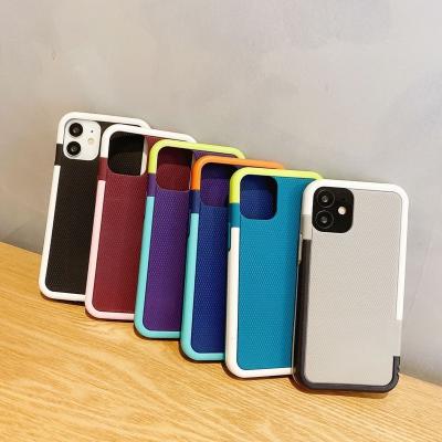 China 2021 New Design Shockproof Soft Colorful Tpu Phone Case With Lines Color Hybrid Strong Shockproof Phone Case For iPhone 12 Pro Max for sale