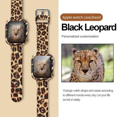 China Gems & The Stones For Apple iwatch Smart Watch Band Watch Case Pattern Print Matching Animal Watch Strap 38 40 42 444mm for sale