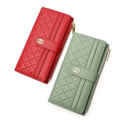 China Luxury Anti-theft PU Leather High Quality Women's Style Wallet Designer Long Short Card Wallet for sale