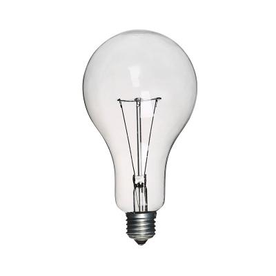 China Low price 40W 60W 75W 100W 150W 200W 500W indoor lighting cheap tungsten filament incandescent bulb from factory directly for sale