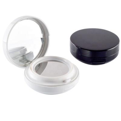 China Recyclable White Black Airless Compact Empty Compact Powder Container Cushion Base 15ml Luxury Case for sale