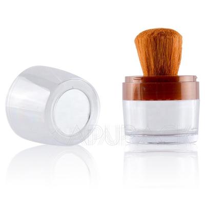 China Recyclable Custom ABS 15ml Empty Bottle Soft Sponge Brush Blush Container Makeup Blush Packaging With Mirror for sale