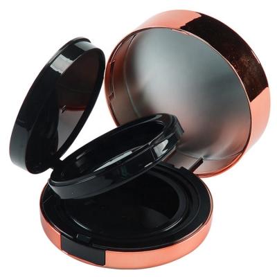 China Luxury Recyclable Rose Gold Vacuum Air Cushion Double Layer Cream Powder Case Cosmetics 15mlx2 for sale