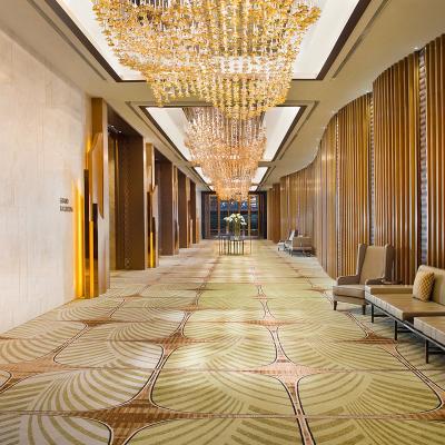 China 5 star hotel carpet 80% Wool 20% Nylon Luxury Hotel Axminster Carpet for corridor for sale