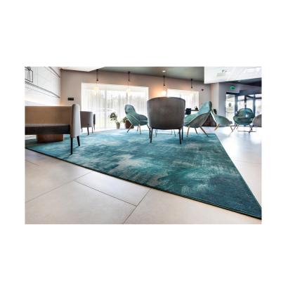 Cina Floor Cheap Wholesale 8 X 10 5x7 Carpet Big Soft Living Room Modern Custom Blue Large Area Rug For Living Room in vendita