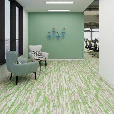 Cina Decorative Carpet Tiles Carpet Tiles Square Office Green Carpet Tiles in vendita