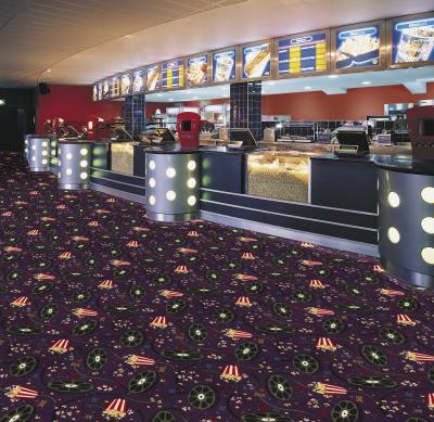 China Carpet Flooring for Cinema Nylon Fire Resistance Airport Cinema Casino Big Carpet en venta