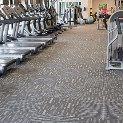 China Industrial Gym Fitness Center Carpeting Garage Carpet Rugs Carpet Tiles Te koop