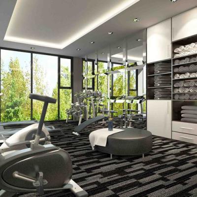 Chine Fitness Center Floor Carpet Tiles Exhibition Gym Tennis Garage Carpets Rugs à vendre