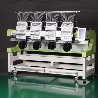 China Garment Shops High Speed ​​Automatic Multi Heads Clothes Embroidery Machine With 12 Or 15 Needles for sale