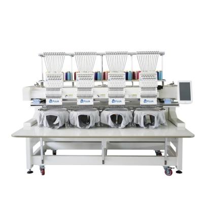 China Hotels 4 Heads Automated Embroidery Machine For Cap And Flat Embroidery (FJ1204HC) for sale