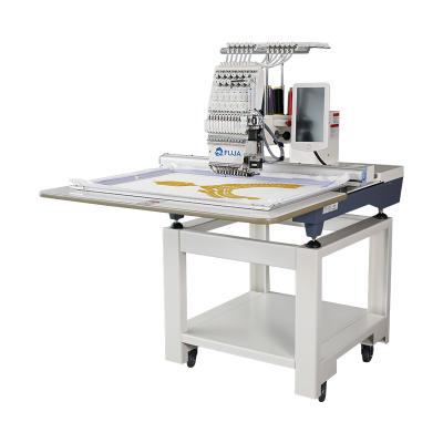 China Garment Shops FUJA Intelligent Single Head Single Needles Computerized Embroidery Machine for sale