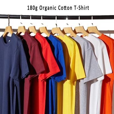 China High Quality Blank Anti-Wrinkle OEM T-shirt 100% Cotton Unisex Organic T-shirt Custom Without Brand With Logo Custom Label Tshirts for sale