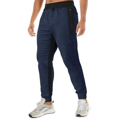 China Anti-Wrinkle OEM Custom Mens Joggers Joggers Cargo Work Pants Trousers Fitness Workout Casual Gym Zipper Pockets Patchwork Pants for sale