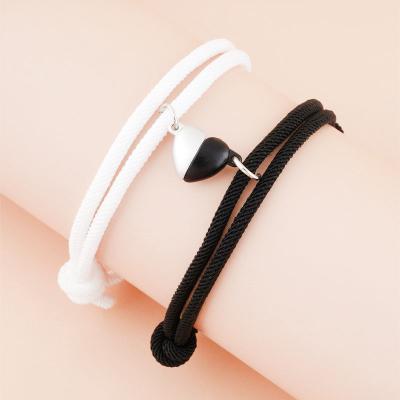 China E-commerce trend religious border lovers love open-hearted male-female classmate woven bracelet friends bracelet lovers bracelet for sale