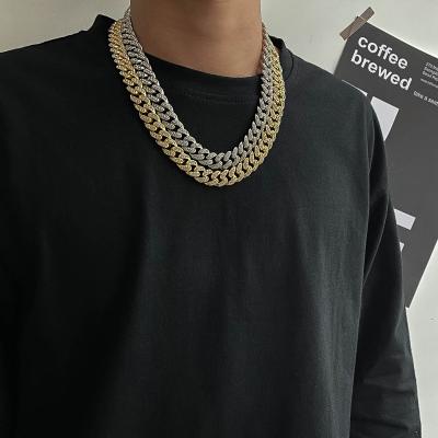 China New CLASSIC Fashionable Gold Plated High Quality Fresh Design Men and Women Miami Cuban Link Chain Necklace For Sale for sale