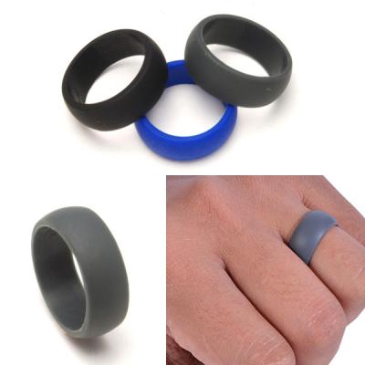 China CLASSIC Custom Customized Mens Silicone Wedding Ring For Sportsman And Workers for sale