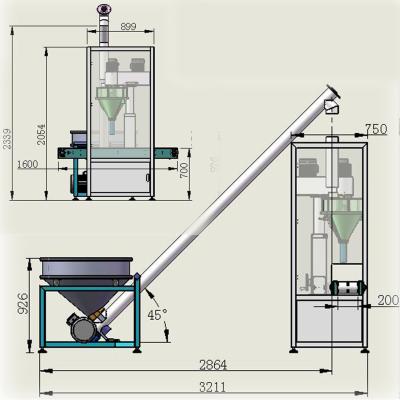 China SUNSHINE acrylic powder filling machine toner powder filling machine powder filling machine spice for sale