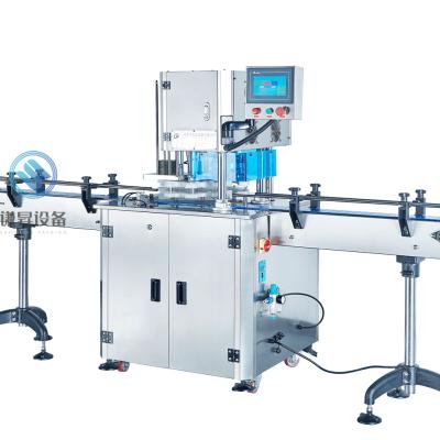 China Servo motor control aluminum tin plastic juice soda can seamer paper automatic tube sealing machine for sale