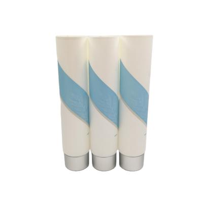 China Wholesale Printing Cosmetic Packaging Soft Flexible And Smooth Empty Tube With Plating Lid Tube Open End for sale