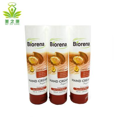 China Custom Size Accepted Plastic Cosmetics 100ml Plastic Tube Cylinder Soft Skin Care Plastic Tubes Hand Cream Use for sale