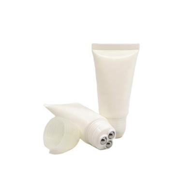 China Custom Size And Color Accepted Diameter 40mm Cosmetic Plastic Container With 3 Rollers Massage Tube For Face Care Body Care Cosmetic Packaging 50-180ml for sale