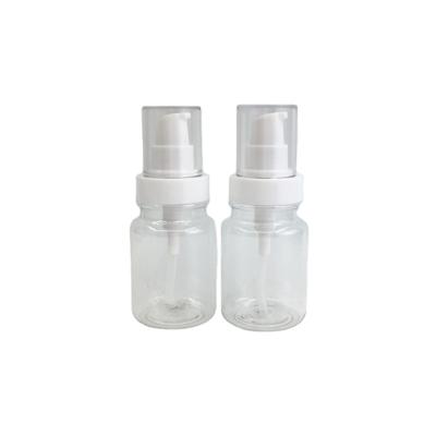 China Custom size accepted pumb 120ml empty transparent plastic bottle packaging skin care cosmetic bottles for cream lotion for sale