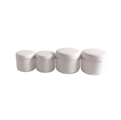 China 50ml cosmetic white plastic jar for cosmetic packaging with white cap jar small capacity packaging for sale