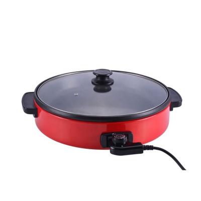 China Multi-Use Electric Roasting Pan Multi-Use Non-Stick Electric Pan Pizza Grill Barbecue Grill Pan Flat Surface Pan Household Application Non-Stick Popcorn Household Application for sale