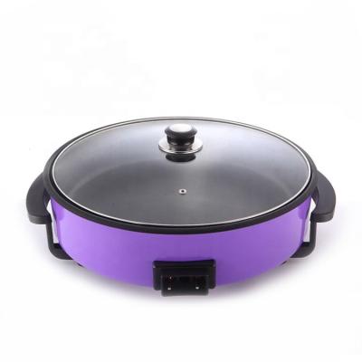 China Sale Dutch Oven Dutch Oven Pan Frying Pan Household Auto-thermostat Household Deep Dish Pizza Aluminum Nonstick Electric Heating Hot Pans for sale