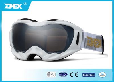 China White ski and snowboard goggles for boys , girls / child kids ski goggles clearance for sale