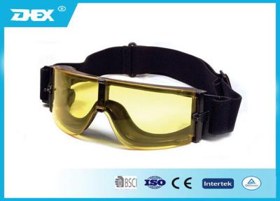 China TPU , helmet compatible PC Lens Tactical Goggles with silicone anti slip Strap for sale