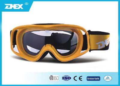 China Yellow Frame PC Clear Lens Motorcycle Motorcross Goggles For Adult Outdoor Sport for sale