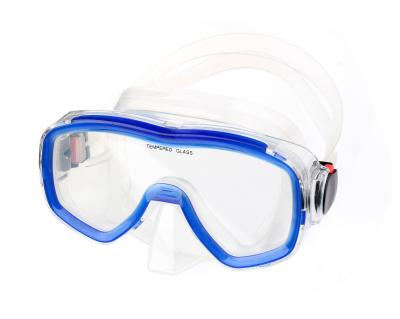 China PVC , Silicone prescription mask for scuba diving with Tempered glass for sale