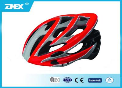 China Red Blue Pink PC + EPS Adult Bicycle Helmet prevention leaves and branches for sale