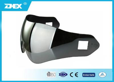 China Graue Linse mit anti- UV des silbernen Beschichtungs-Motorrad-Sturzhelm-Masken-Polycarbonats zu verkaufen