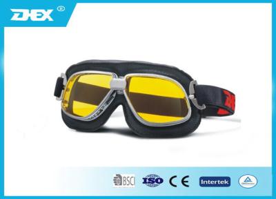 China Gafas anaranjadas del montar a caballo de la motocicleta del amarillo de la lente cabidas sobre los vidrios para los hombres en venta