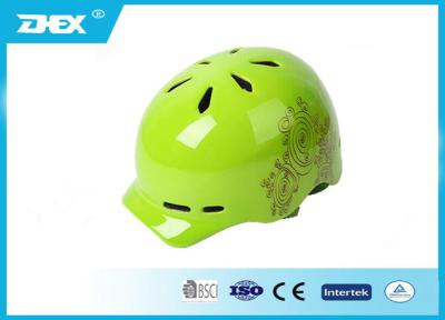 China Shinny Green Snow Ski Helmets For Skating Sport with air flow ventilation system for sale