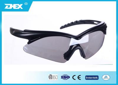 China Stylish unbreakable Black gray Tactical Goggles with changeable lens for sale