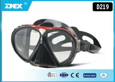 China Professional Red White Black deep sea diving mask for Swimming Pool for sale