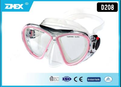 China OEM supported Pink Yellow Purple Scuba Diving Mask with CE certification for sale