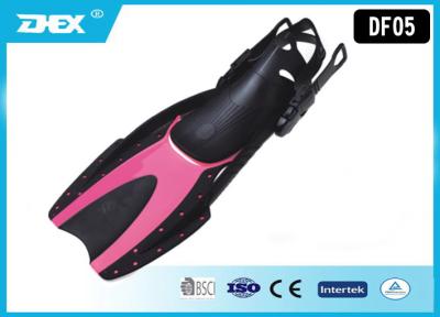 China Fashionable Pink color Kid Travel Scuba Diving Fins withTPR and PP material for sale