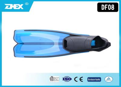 China Comfortable Light Blue Scuba Diving Fins for free diving / skin diving fins for sale