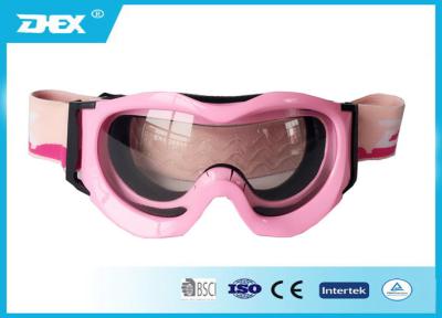 China Shinny Pink Snow Ski Rain Goggles Profession Anti - UV For Kid for sale