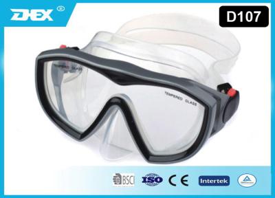 China Aangepast Snorkelend de Scuba-duikermasker van het Embleemsilicone voor Glazen Te koop