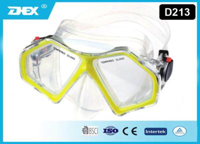 China Cool Two Window PVC Silicone Scuba Diving Mask Easy Adjustable for sale