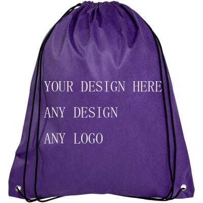 China Small Nice Various Colors Nylon Non Woven String PP Drawstring Bag Eco - Friendly for sale